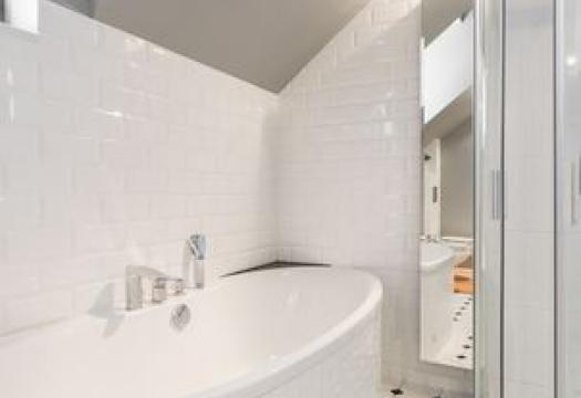 Clean white bathroom