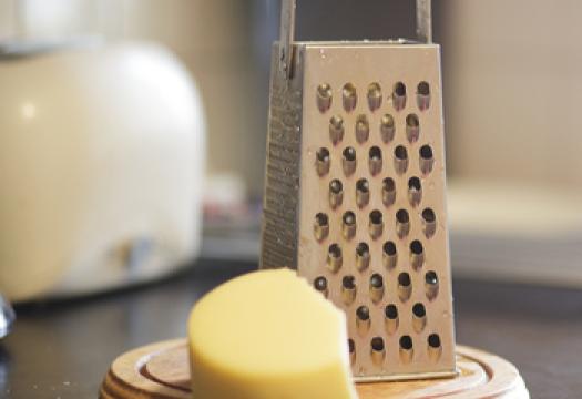 cheese grater with cheese