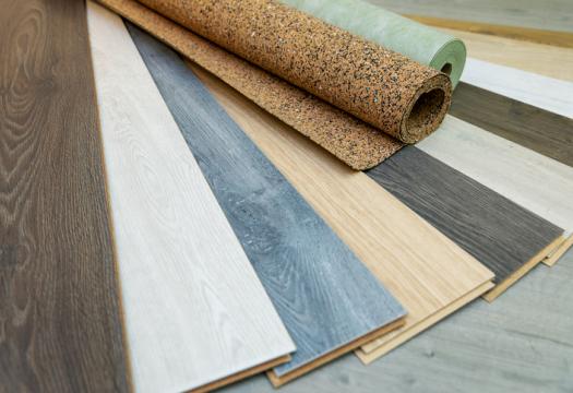laminate flooring samples and underlay | Merry Maids
