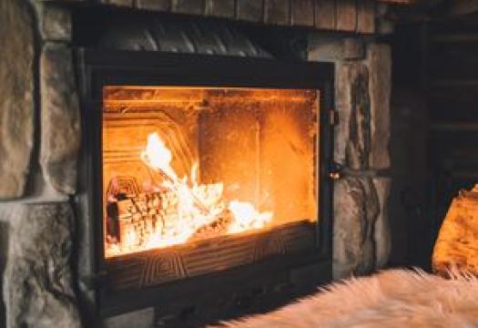 clean fireplace