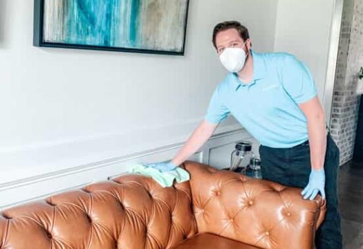 Cleaning a couch