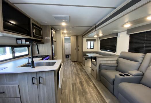 Interior RV photo of a travel trailer | Merry Maids